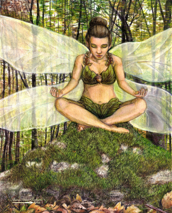 Forest Fairy Colored Pencil ©Shana Rowe Jackson