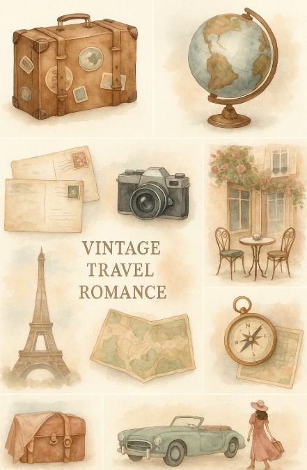 Mood Board Idea – Vintage Travel Romance