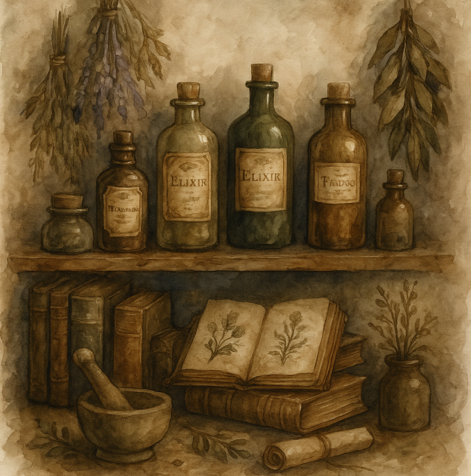 Mood Board – Antique Apothecary