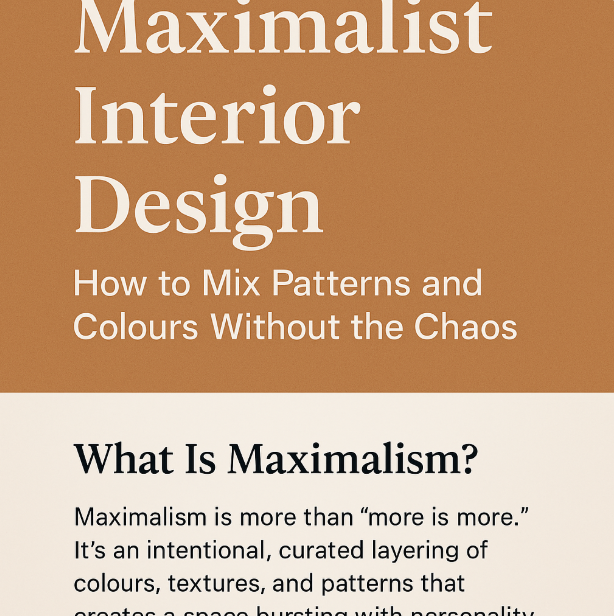 Maximalist Interior Design: How to Mix Patterns and Colours Without the Chaos