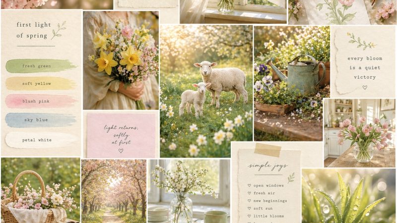 Moodboard – First Light of Spring