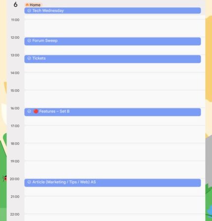 Mapping Your Week With Google Calendar