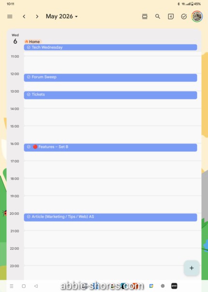 Mapping Your Week With Google Calendar